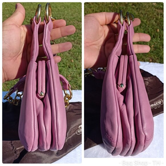Rare Coach Kiss lock Mini Hobo bag - Pink - Picture 6 of 16